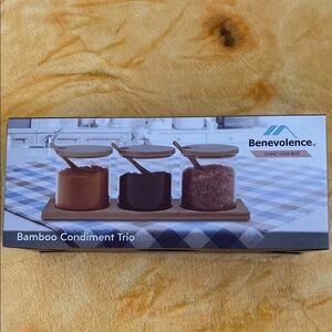 Benevolence Bamboo Condiment Trio